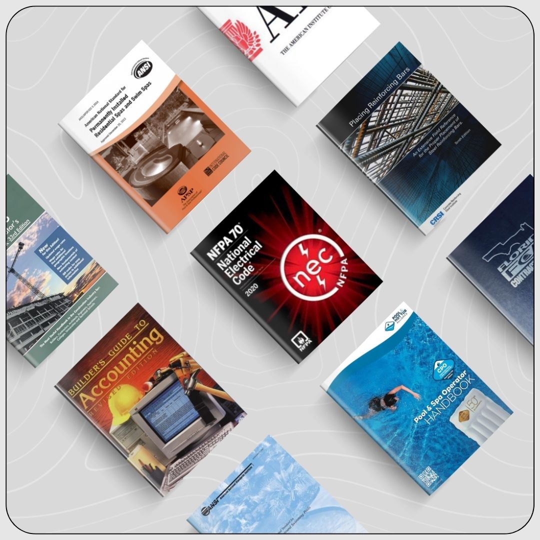 Residential Pool Contractor Exam Book Bundle