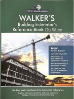 Building Estimators Reference Book - 33nd Edition