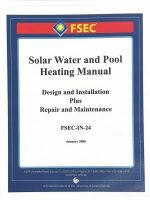 Solar Water & Pool Heating Manual, 2006