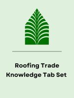 Pre-Printed Tabs for the Reference Books used in the Trade Knowledge part of the Roofing Contractor's Exam