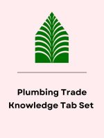 Pre-Printed Tabs for the Reference Books used in the Trade Knowledge part of the Plumbing Contractor's Exam