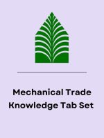 Pre-Printed Tabs for the Reference Books used in the Trade Knowledge part of the Mechanical Contractor's Exam