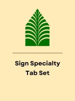 Pre-Printed Tabs for the Reference Books used in the Sign Specialty Contractor's Exam - Does not include NEC Tabs